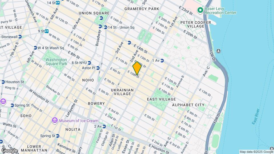 230 E 10th St Map and Location Details