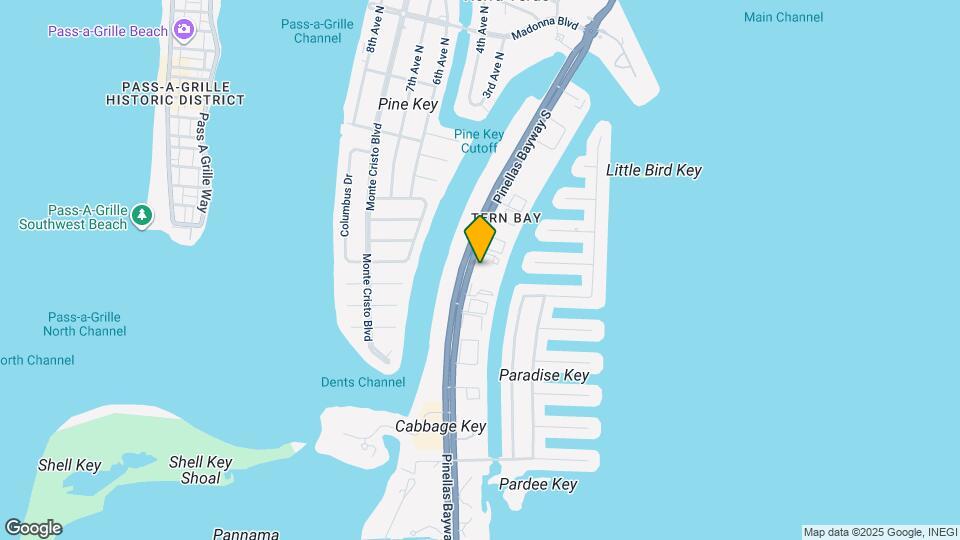 737 Pinellas Bayway S Map and Location Details
