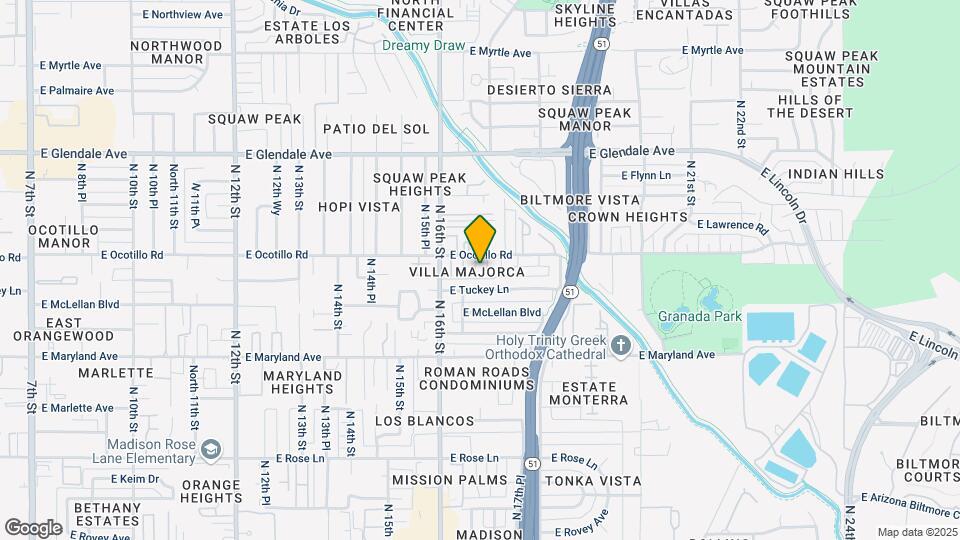 6633 N Majorca Ln E Map and Location Details