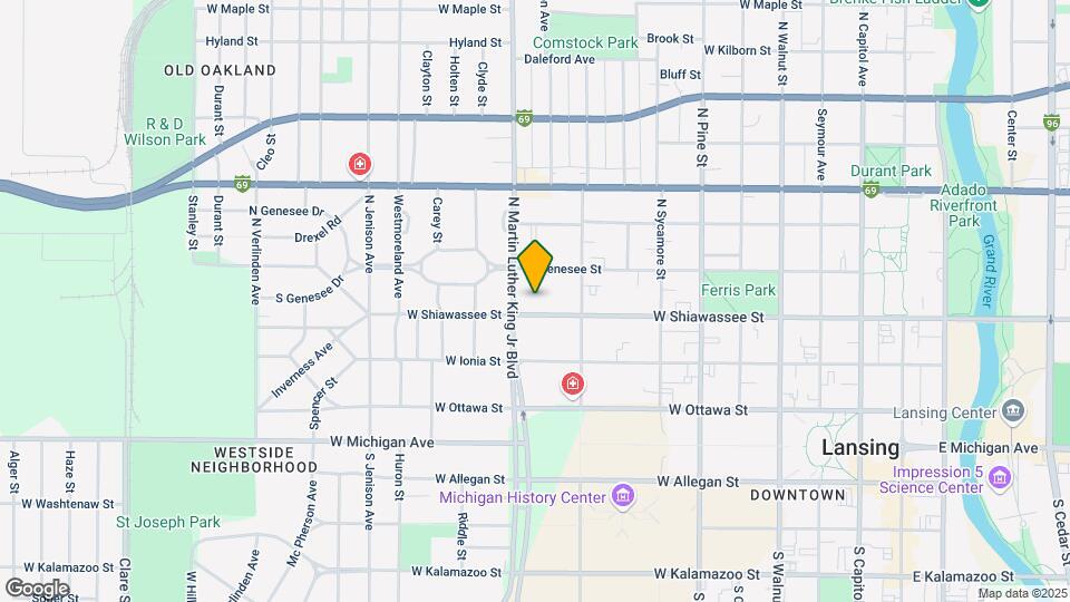 1012 W Shiawassee St, Unit 1012.5 Map and Location Details