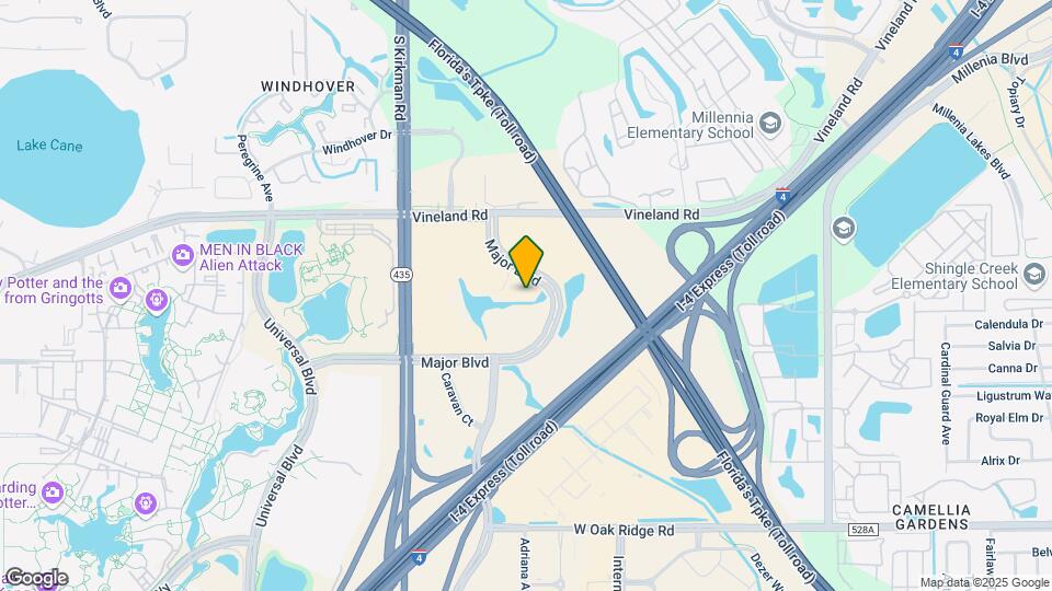 Furnished Studio-Orlando - Universal Studi Map and Location Details