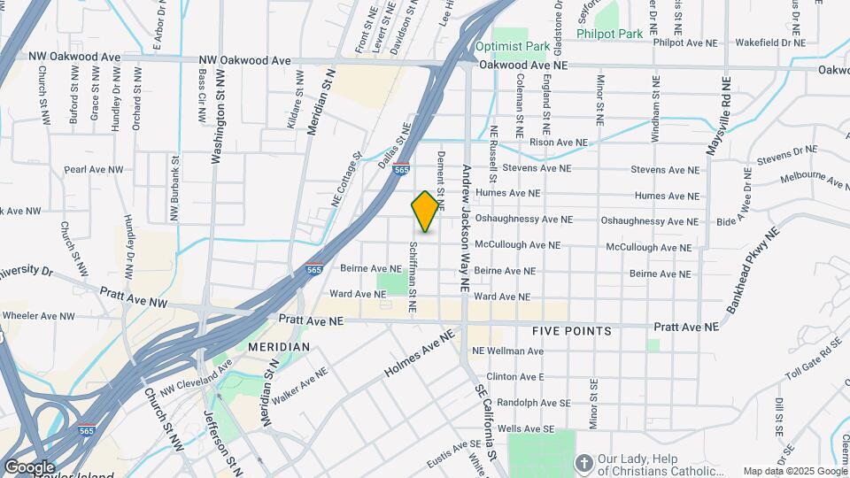 505 McCullough Ave NE Map and Location Details