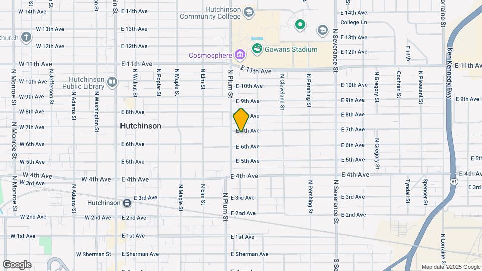 515 E 7th Ave Map and Location Details