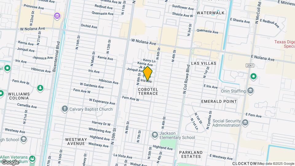 619 W Iris Ave Map and Location Details