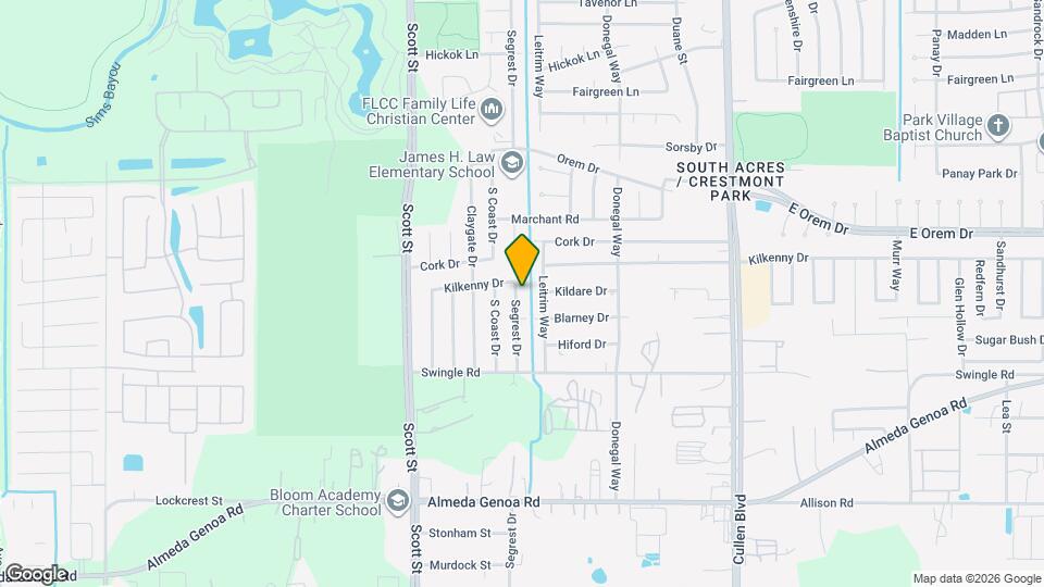 12815 Segrest Dr Map and Location Details