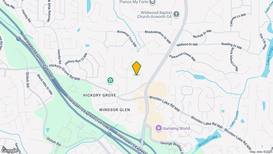 1702 Hickory Grove Trail NW Map and Location Details