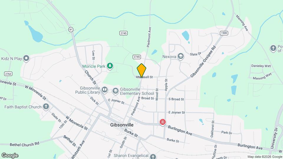 Gibsonville Village Apts Map and Location Details