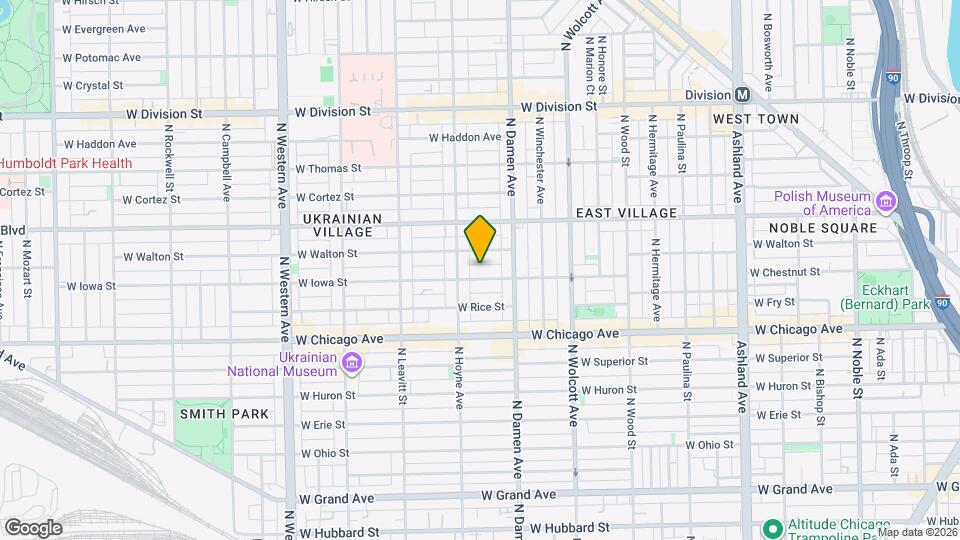 2038 W Iowa St Map and Location Details