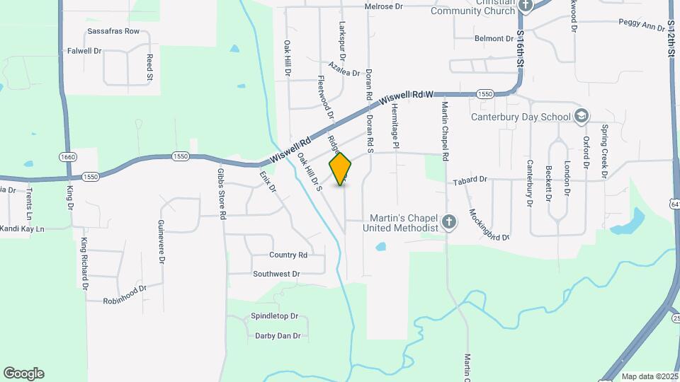 1706 Ridgewood Dr Map and Location Details