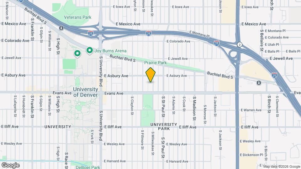 2047 S Milwaukee St Mapa y Detalles de la Ubicación