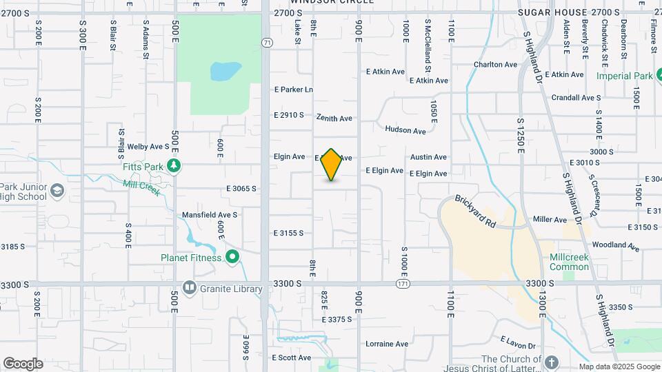 831 E Gregson Ave Map and Location Details