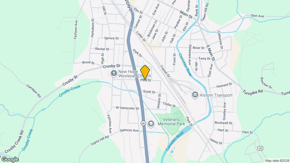 45 Pine St Map and Location Details