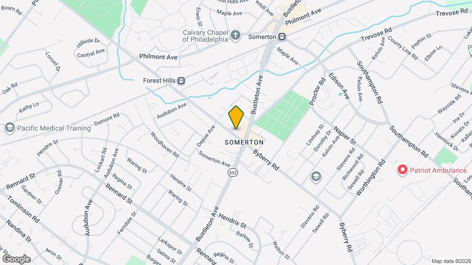 531 Byberry Rd Map and Location Details