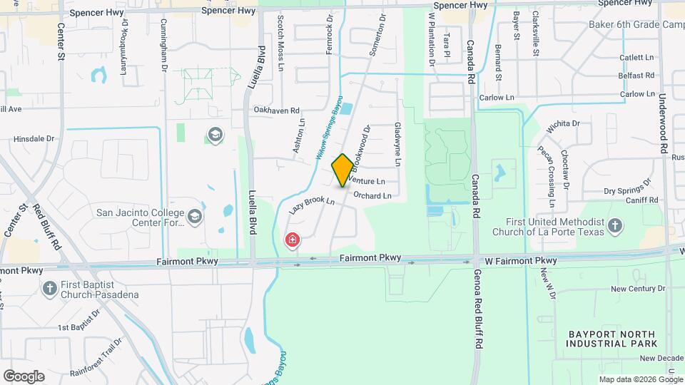 3718 Brookwood Dr Map and Location Details