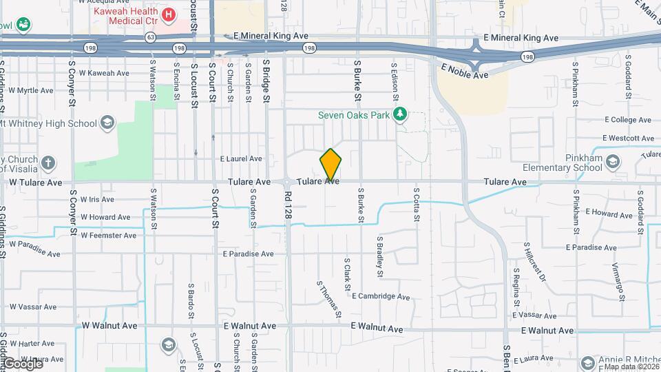 605 E Tulare Ave Map and Location Details