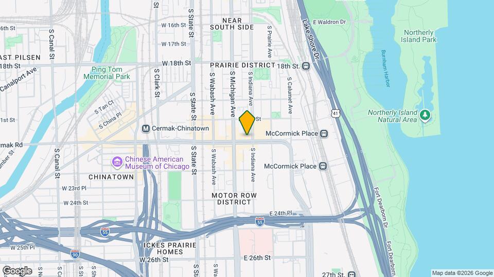 124 E Cermak Rd Mapa y Detalles de la Ubicación