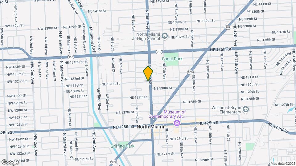 13090 NE 6th Ave Map and Location Details