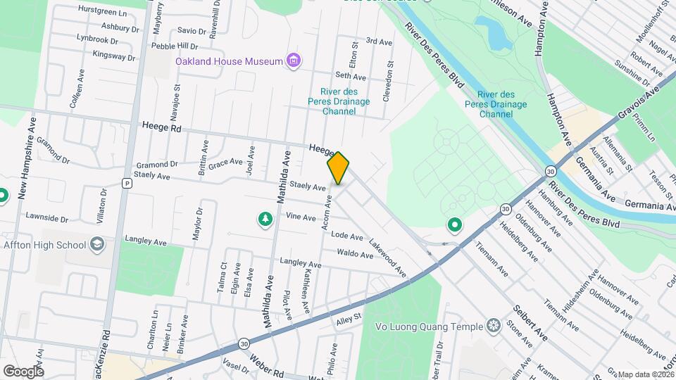 8029 Lakewood Ave Map and Location Details