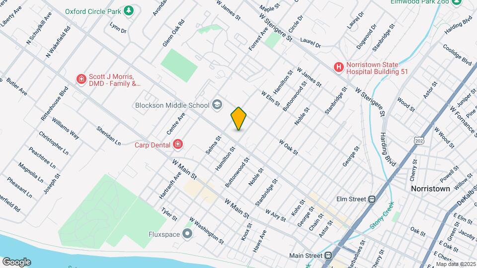 609 Hamilton Street, Unit Apt B Map and Location Details