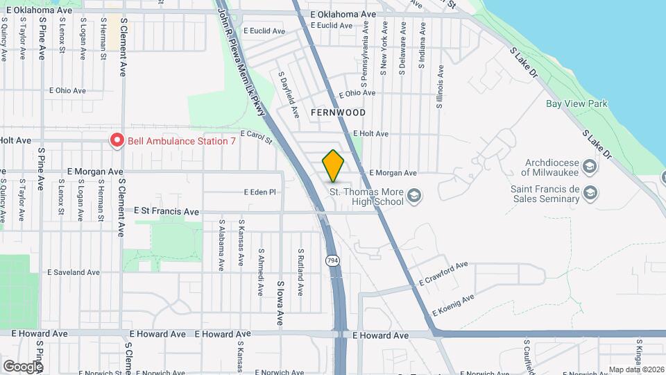 2218 E Eden Pl Map and Location Details