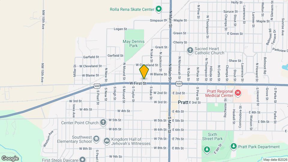 322 W First St Map and Location Details