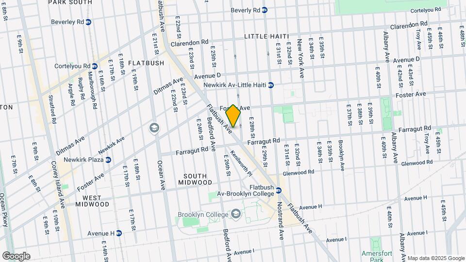 1393 Flatbush Ave Map and Location Details