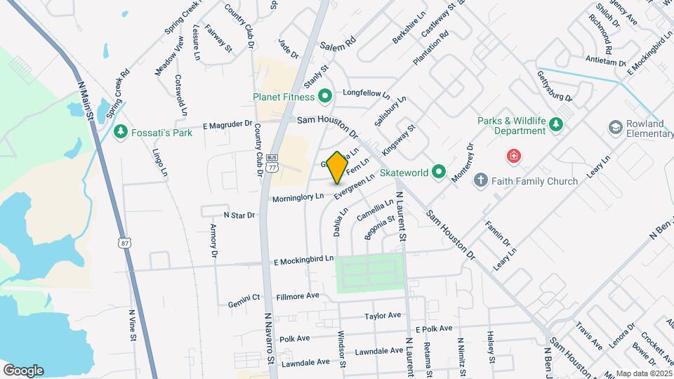 4901 Evergreen Ln Map and Location Details