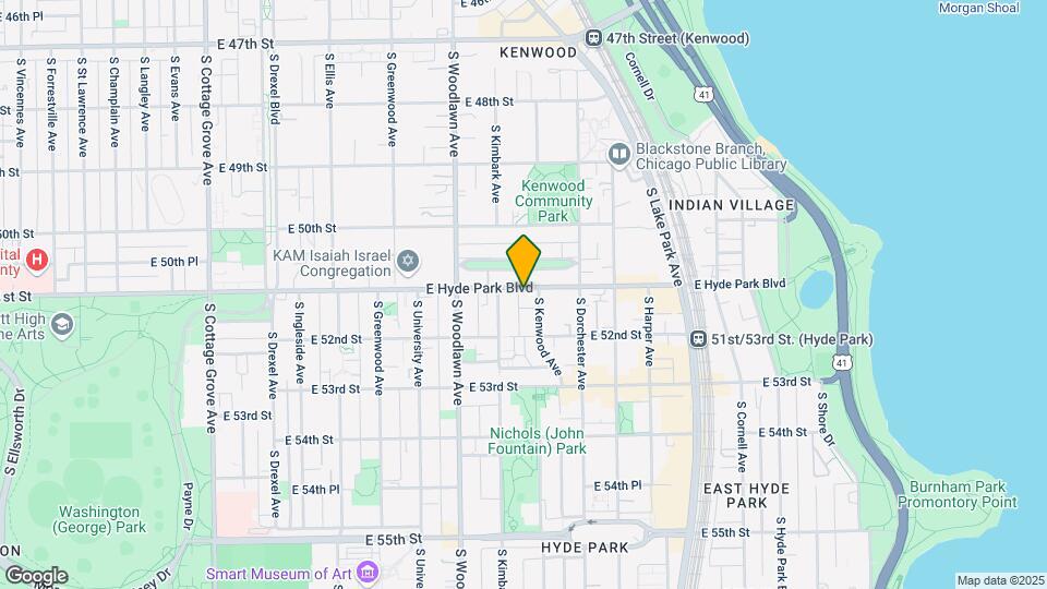 1316-1319 E Hyde Park Blvd Map and Location Details