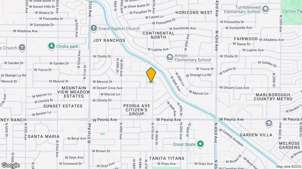 11012 N 47th Ave Mapa y Detalles de la Ubicación