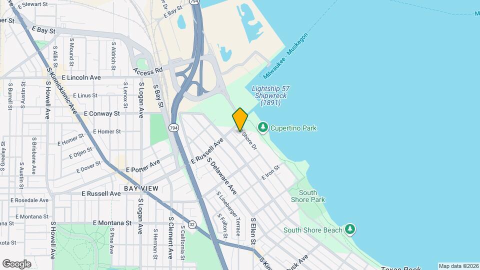 2525 S Shore Dr, Unit Flugel Penthouse Mapa y Detalles de la Ubicación