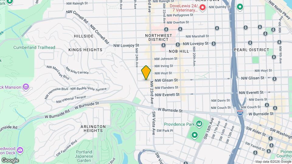 2328 NW Glisan St Map and Location Details