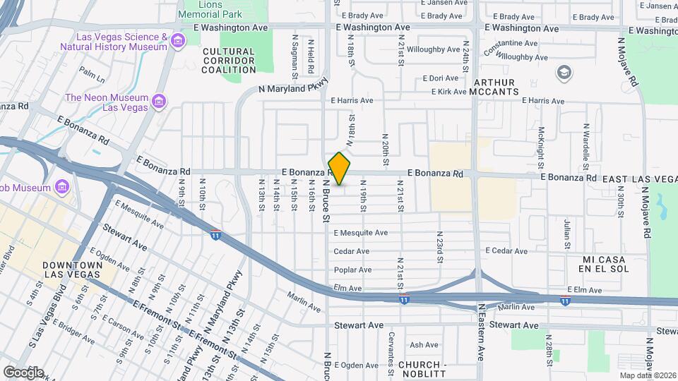 1717 Linden Ave Map and Location Details