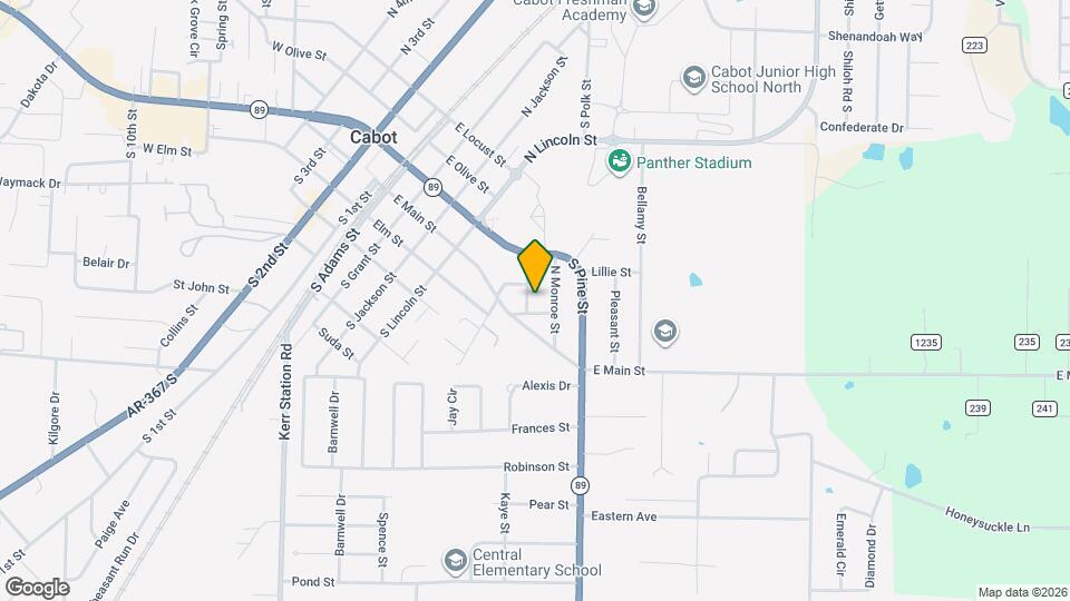 205 N Madison St Map and Location Details