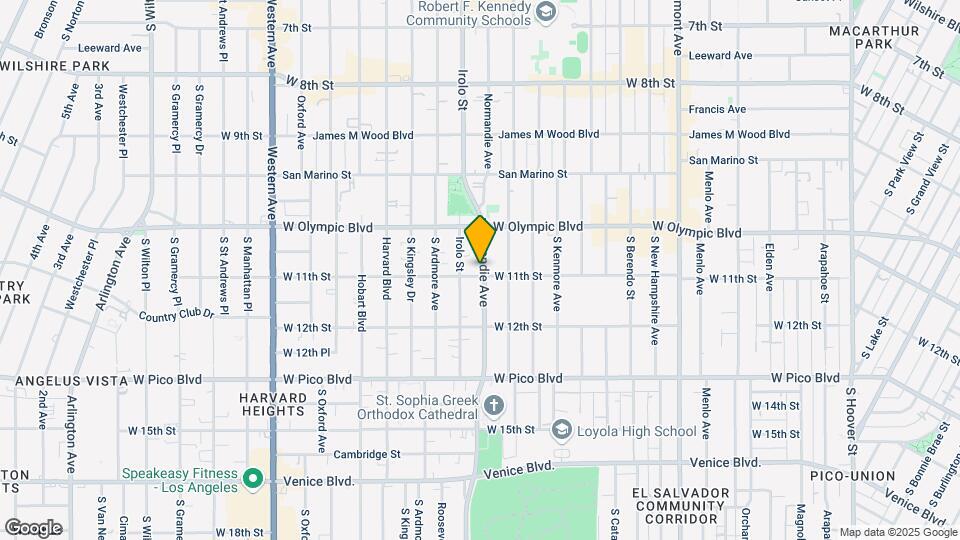 1057 Normandie Ave Map and Location Details