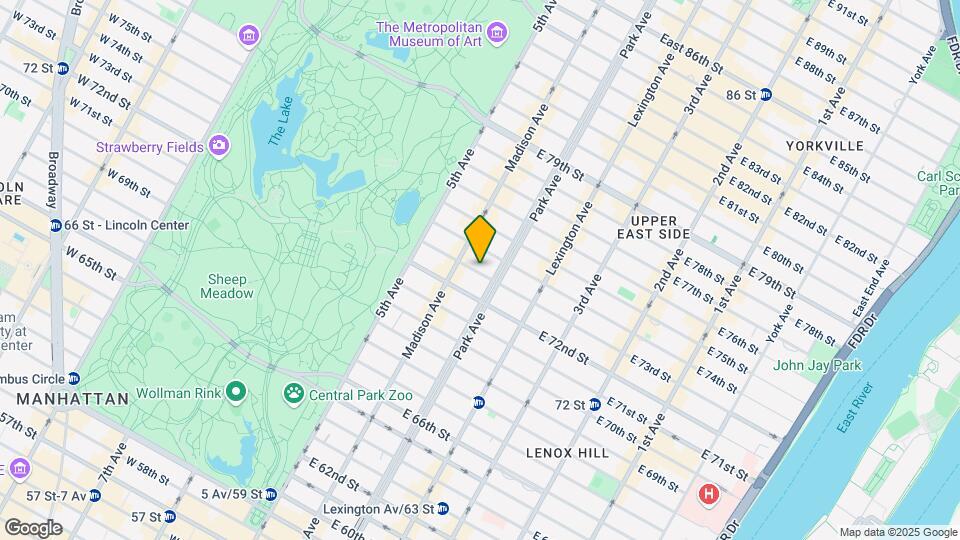 51 E 73rd St Mapa y Detalles de la Ubicación