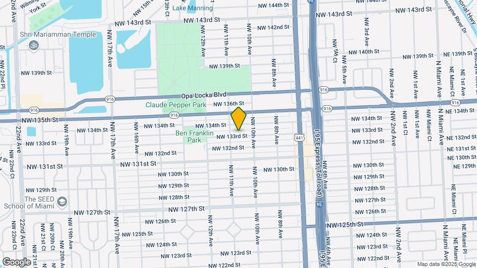 1075 NW 133rd St Mapa y Detalles de la Ubicación