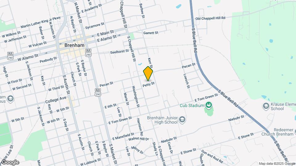 907 Petty St Map and Location Details