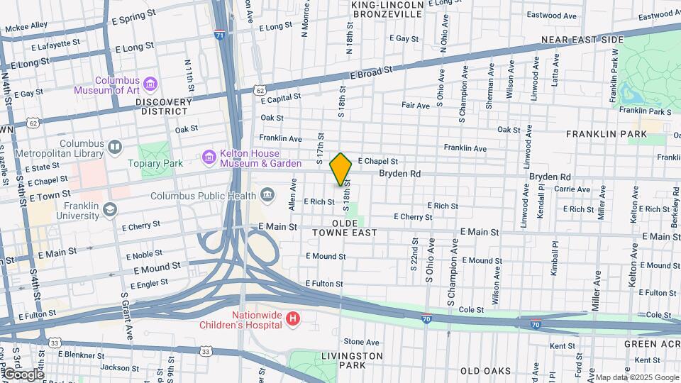 247 S 18th St Map and Location Details