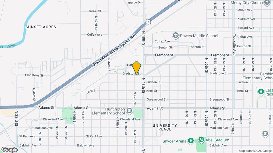 4711 Gladstone St Map and Location Details