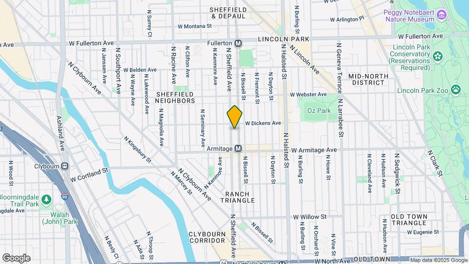 2043 N. Sheffield Ave. Map and Location Details