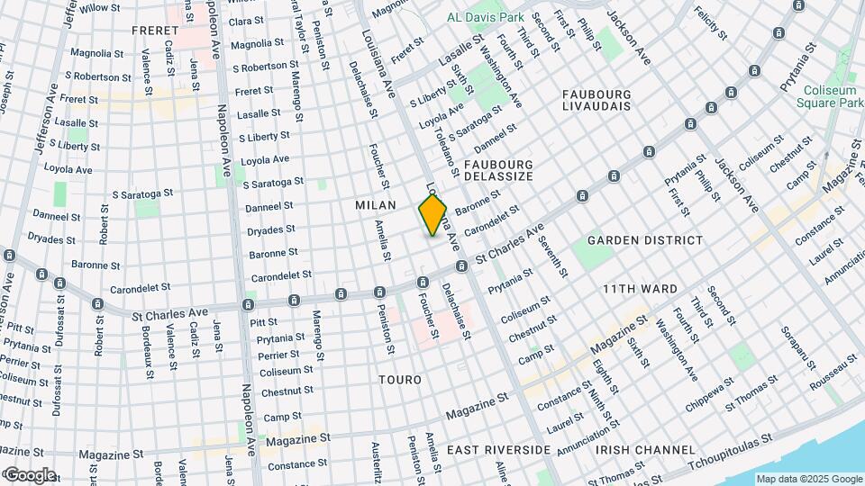3435 Carondelet St Map and Location Details
