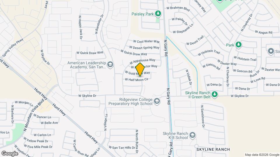 1846 W Half Moon Cir Map and Location Details