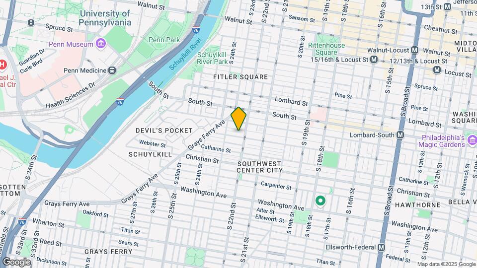 2215 Fitzwater St Map and Location Details