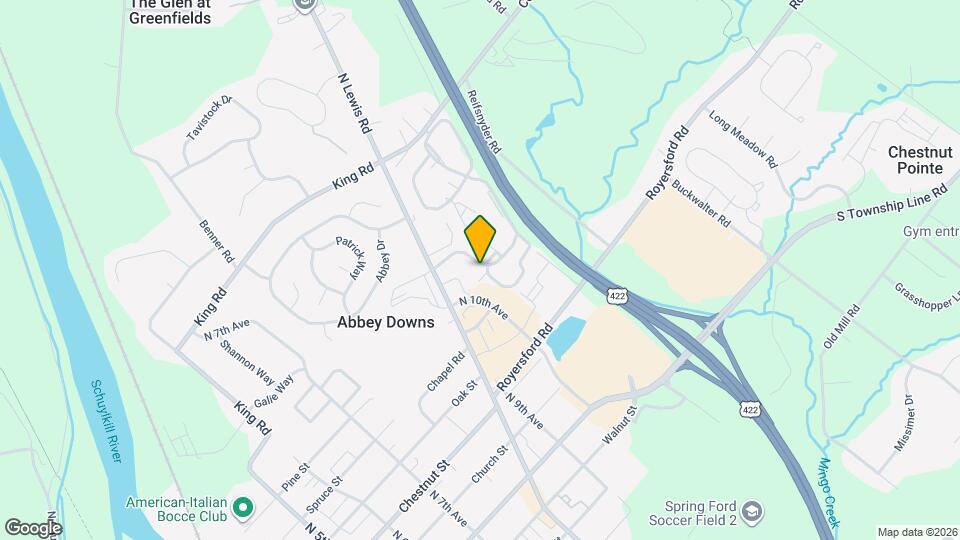 208 Foxmeadow Dr Map and Location Details