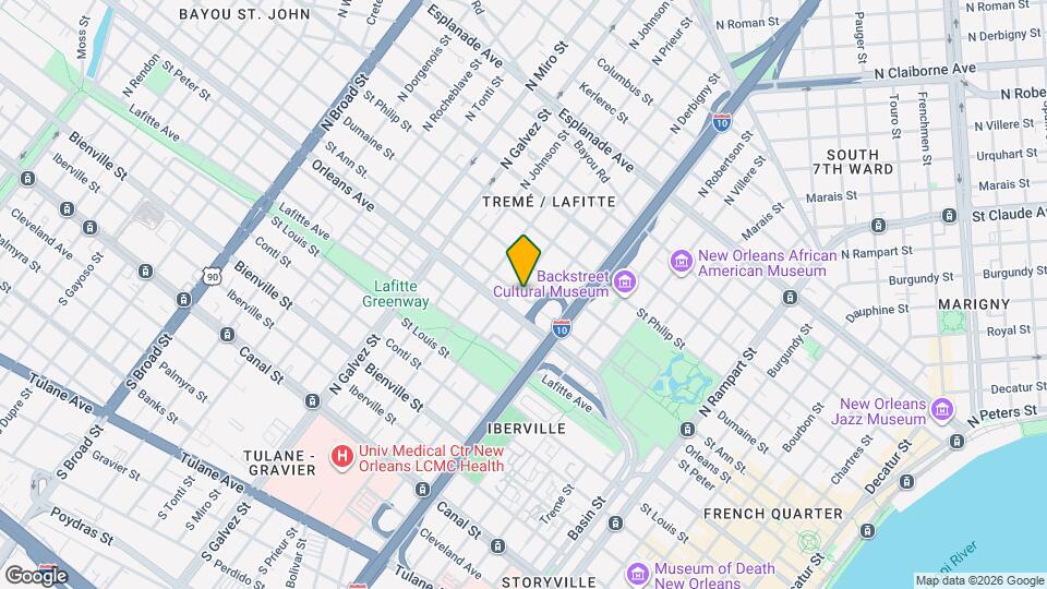 1831 St Ann St., Unit B Map and Location Details