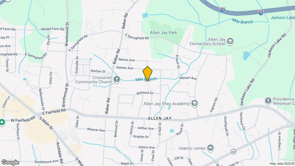 819 Belmont Dr Map and Location Details