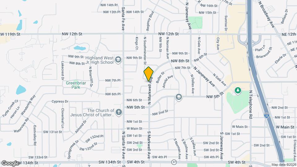 1001 NW 7th St Map and Location Details