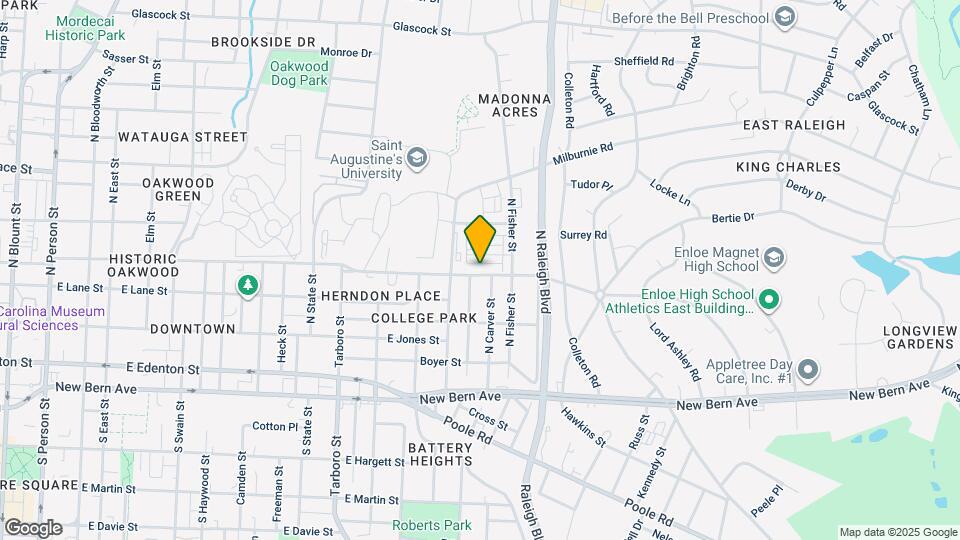 1709 Oakwood Ave Mapa y Detalles de la Ubicación