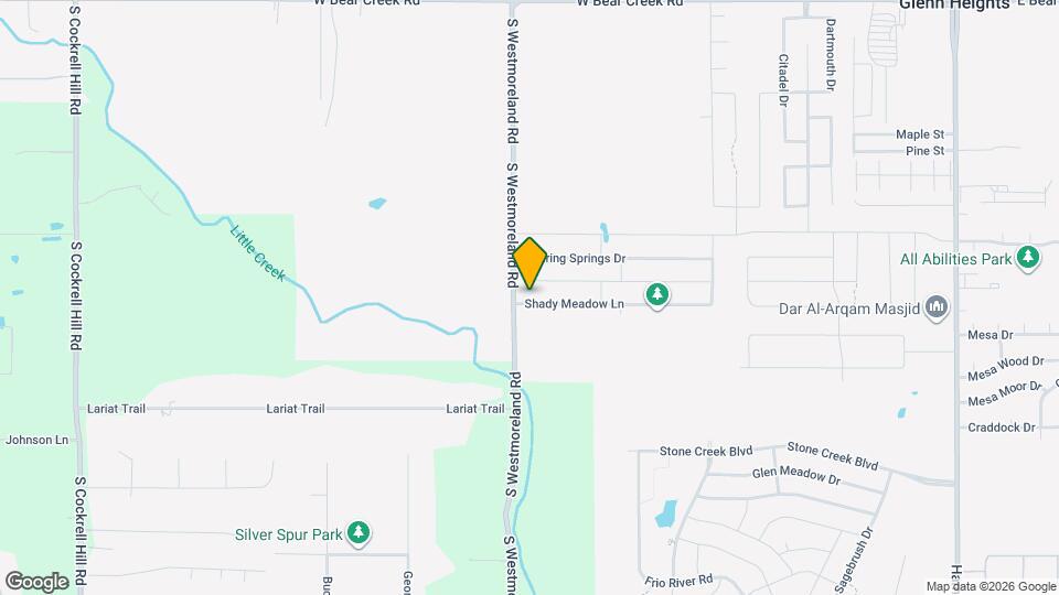 721 Shady Meadow Ln Mapa y Detalles de la Ubicación