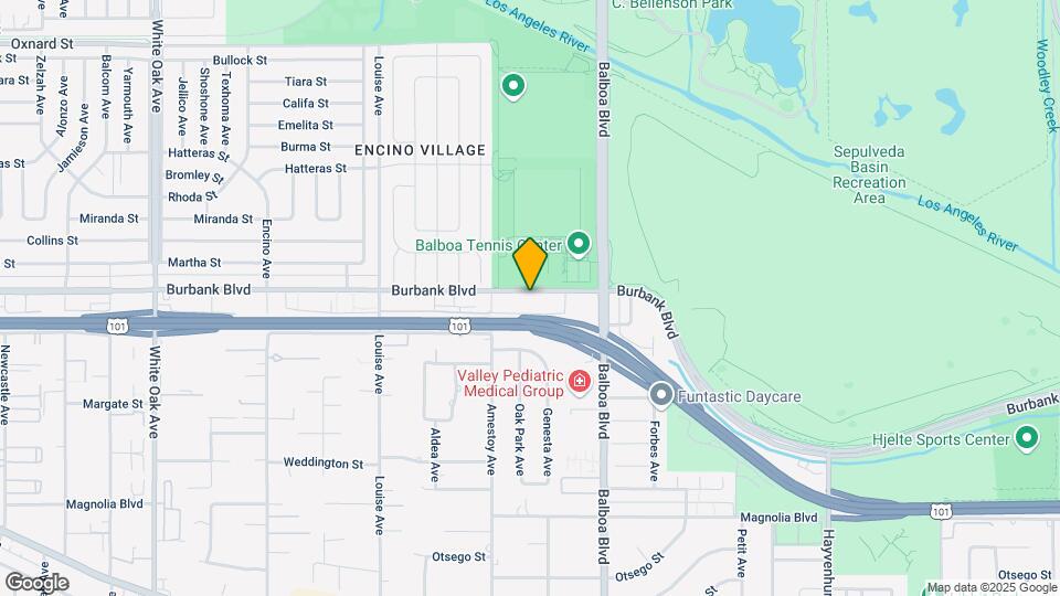 17020 Burbank Blvd Map and Location Details